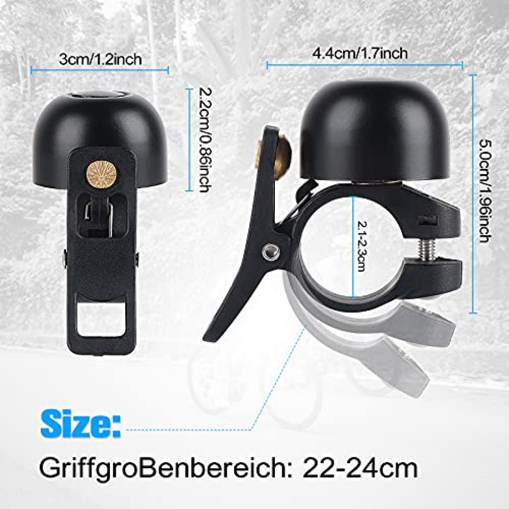 Super Laute Fahrradklingel Aus Kupfer - 100-120dB, Mini Design Für Alle Fahrradtypen