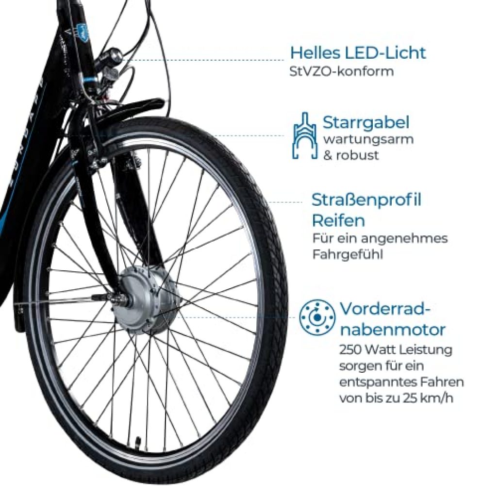 Fahrrad Mit Rücktrittbremse Und Nabenschaltung 26 Zoll ️Zündapp E Bike Damen Elektrofahrrad 26 Zoll | E-Bike mit